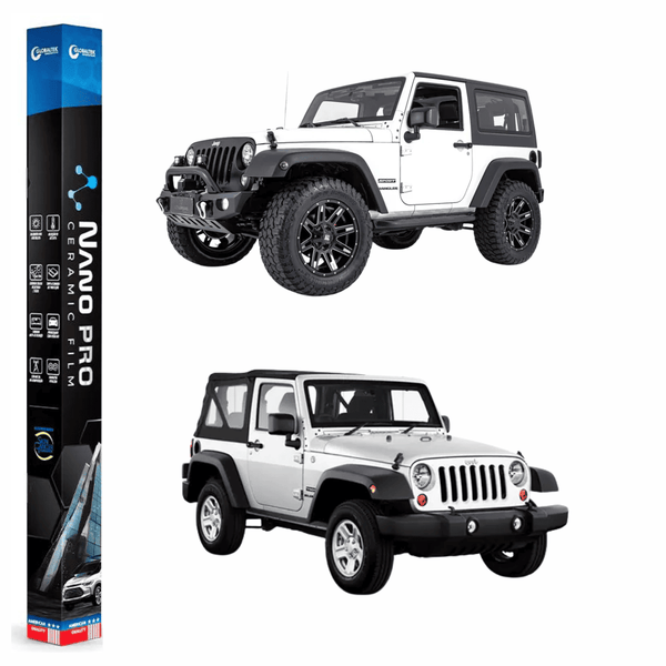 Película Insulfilm Nano Cerâmica Automotiva Térmica - JEEP WRANGLER 2 PORTAS