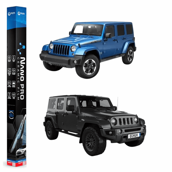 Película Insulfilm Nano Cerâmica Automotiva Térmica - JEEP WRANGLER 4 PORTAS