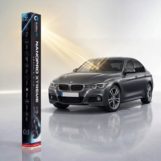 Insulfilm Nano Cerâmica BMW 328i Sedan — Compatível com Geração F30 (2012-2018) — Corte Computadorizado Sob Medida — Película Térmica Premium Nanopro Xtreme