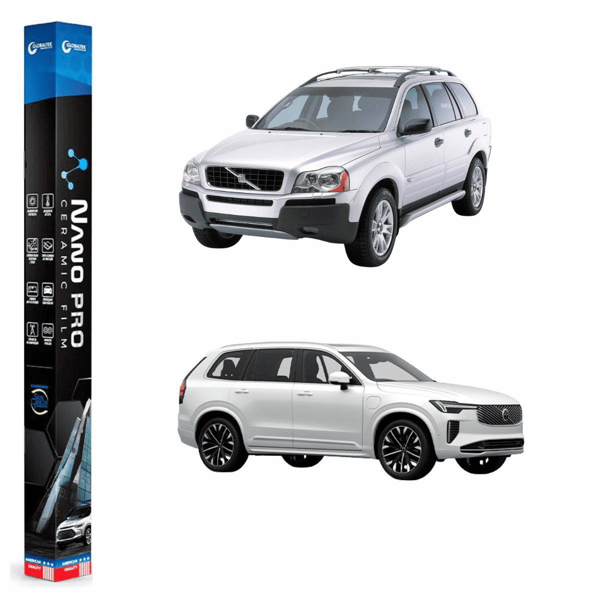 Película Insulfilm Nano Cerâmica Automotiva Térmica - VOLVO XC90