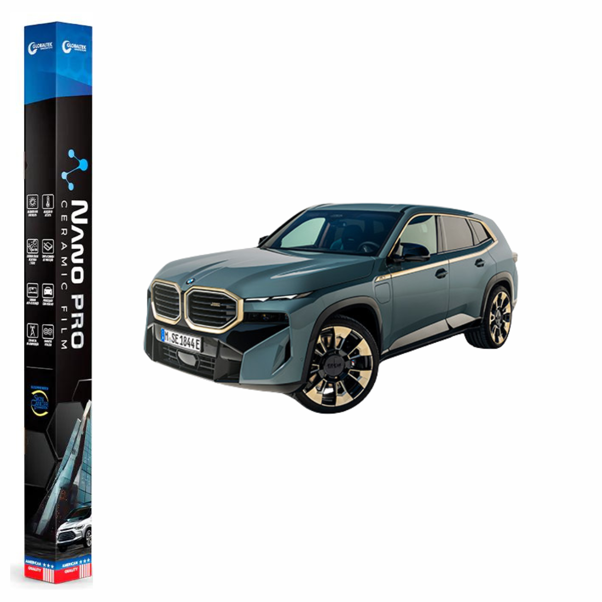 Película Insulfilm Nano Cerâmica Automotiva Térmica - BMW XM SUV