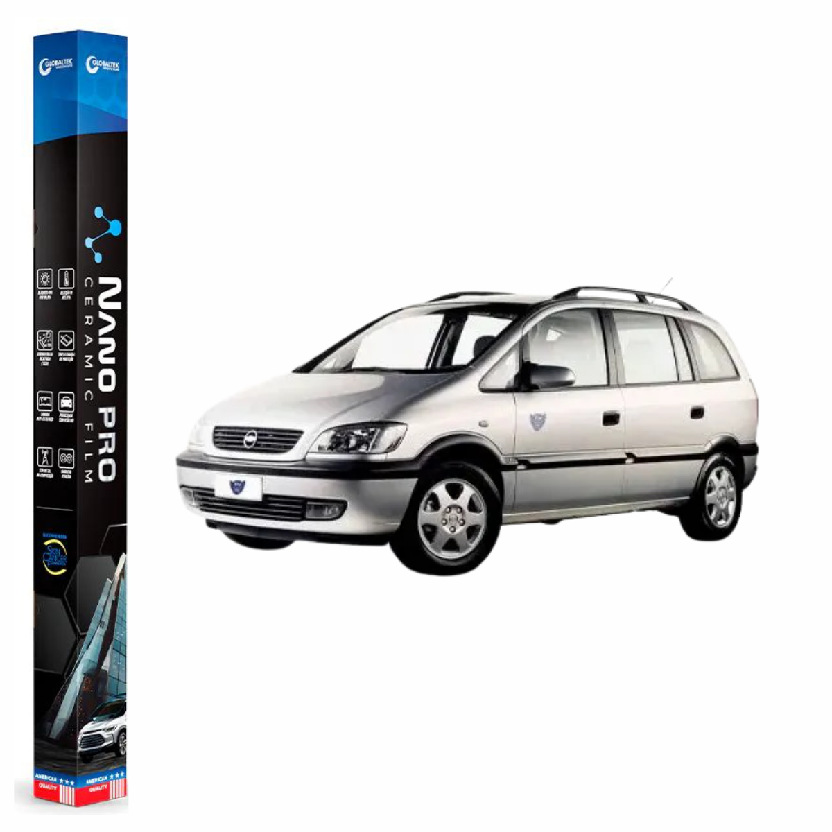 Película Insulfilm Nano Cerâmica Automotiva Térmica - CHEVROLET ZAFIRA