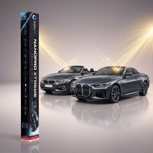 Insulfilm Nano Cerâmica BMW Série 4 Conversível — Compatível com Gerações F33 e G23 (2014-2024) — Corte Computadorizado Sob Medida — Película Térmica Premium Nanopro Xtreme