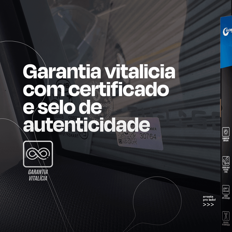 Película Filme Nano Cerâmica Automotiva Térmica - Hatch - Kit Completo - Películas Fácil