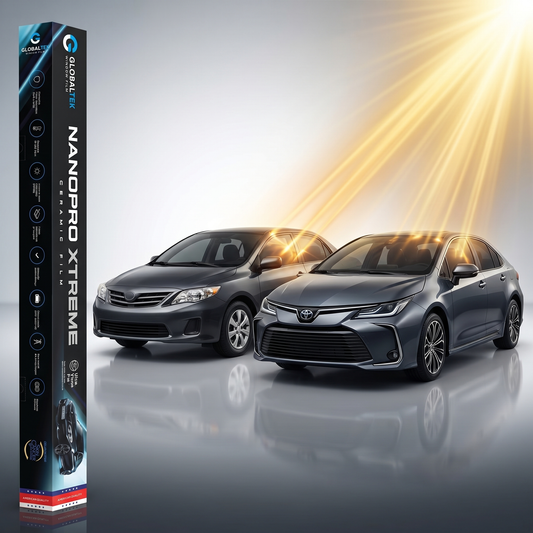 Insulfilm Nano Cerâmica Toyota Corolla — Compatível com Gerações E170 e E210 (2015-2026) — Corte Computadorizado Sob Medida — Película Térmica Premium Nanopro Xtreme