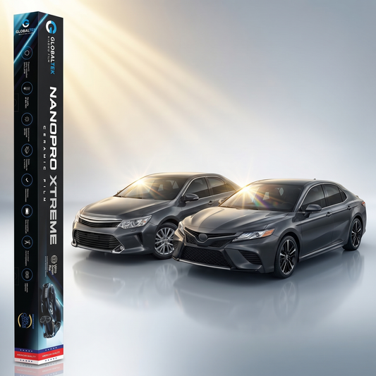 Insulfilm Nano Cerâmica Toyota Camry — Compatível com Gerações XV50 e XV70 (2013-2023) — Corte Computadorizado Sob Medida — Película Térmica Premium Nanopro Xtreme