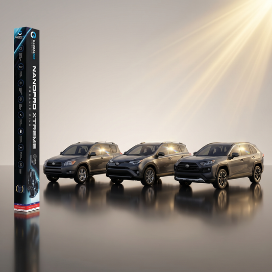 Insulfilm Nano Cerâmica Toyota RAV4 — Compatível com Gerações XA30 XA40 e XA50 (2013-2025) — Corte Computadorizado Sob Medida — Película Térmica Premium Nanopro Xtreme