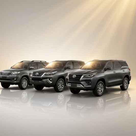 Película Nano Cerâmica Toyota SW4 — carro com película aplicada nos vidros
