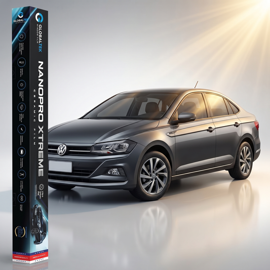 Insulfilm Nano Cerâmica Volkswagen Polo Sedan — Corte Computadorizado Sob Medida — Película Térmica Premium Nanopro Xtreme
