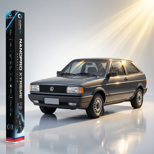 Insulfilm Nano Cerâmica Volkswagen Gol Quadrado (G1) — Corte Computadorizado Sob Medida — Película Térmica Premium Nanopro Xtreme