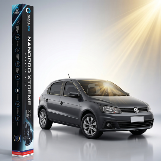 Insulfilm Nano Cerâmica Volkswagen Gol G7 4 Portas — Corte Computadorizado Sob Medida — Película Térmica Premium Nanopro Xtreme