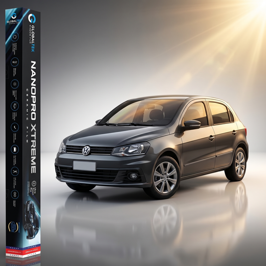 Insulfilm Nano Cerâmica Volkswagen Gol G8 4 Portas — Corte Computadorizado Sob Medida — Película Térmica Premium Nanopro Xtreme
