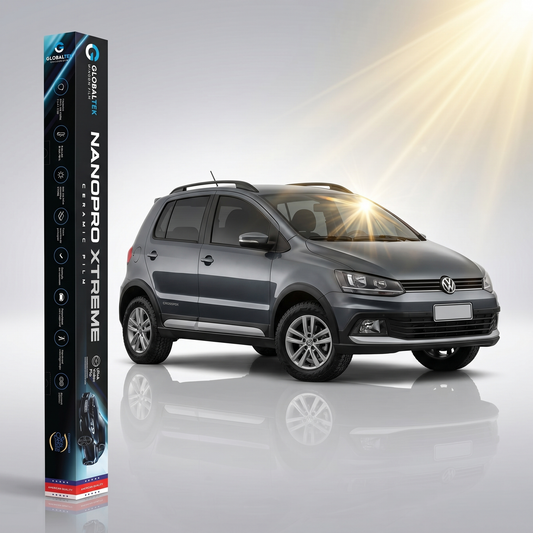 Insulfilm Nano Cerâmica Volkswagen CrossFox — Corte Computadorizado Sob Medida — Película Térmica Premium Nanopro Xtreme