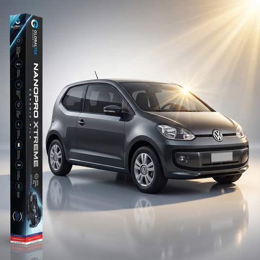 Insulfilm Nano Cerâmica Volkswagen Up 2 Portas — Corte Computadorizado Sob Medida — Película Térmica Premium Nanopro Xtreme