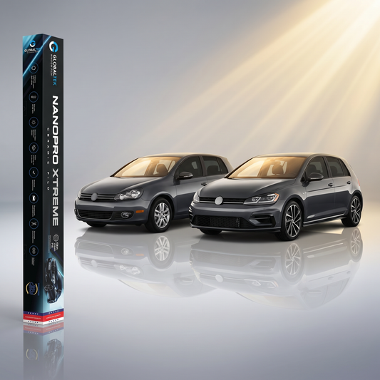 Insulfilm Nano Cerâmica Volkswagen Golf Hatch — Compatível Gerações MK6 e MK7 — Corte Computadorizado Sob Medida — Película Térmica Premium Nanopro Xtreme
