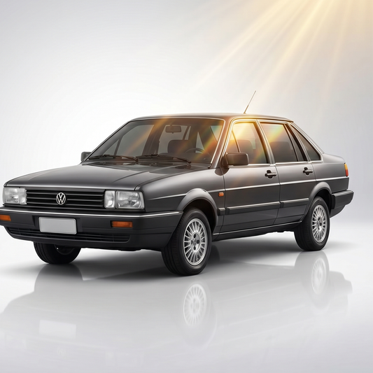 Película Nano Cerâmica Volkswagen Santana — carro com película aplicada nos vidros