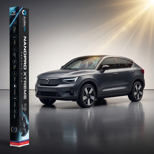 Insulfilm Nano Cerâmica Volvo C40 Recharge Elétrico — Corte Computadorizado Sob Medida — Película Térmica Premium Nanopro Xtreme