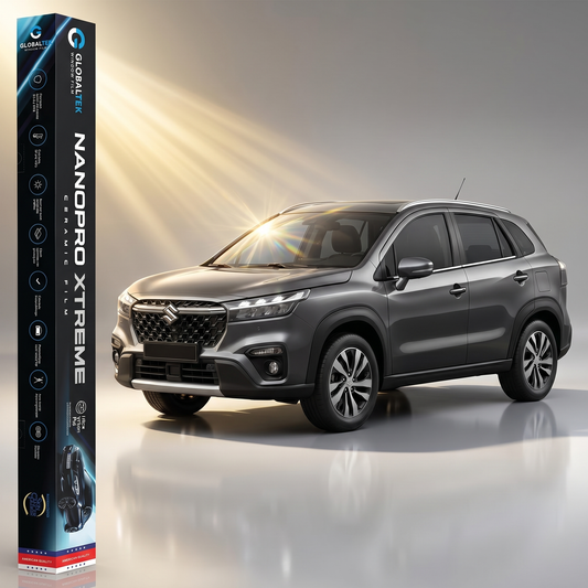 Insulfilm Nano Cerâmica Suzuki S-Cross — Corte Computadorizado Sob Medida — Película Térmica Premium Nanopro Xtreme