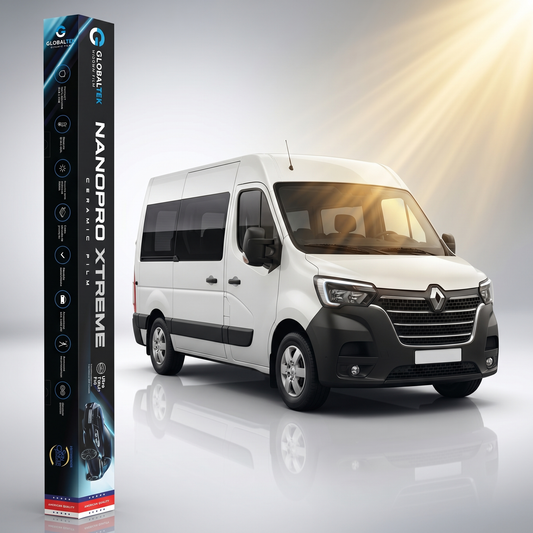 Insulfilm Nano Cerâmica Renault Master Passageiro — Corte Computadorizado Sob Medida — Película Térmica Premium Nanopro Xtreme