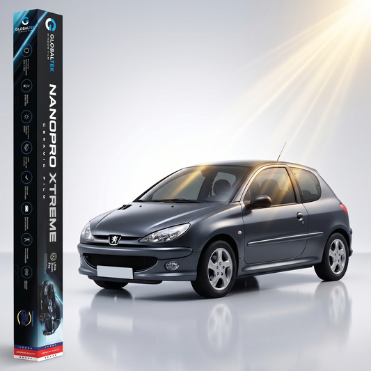 Insulfilm Nano Cerâmica Peugeot 206 2 Portas — Corte Computadorizado Sob Medida — Película Térmica Premium Nanopro Xtreme