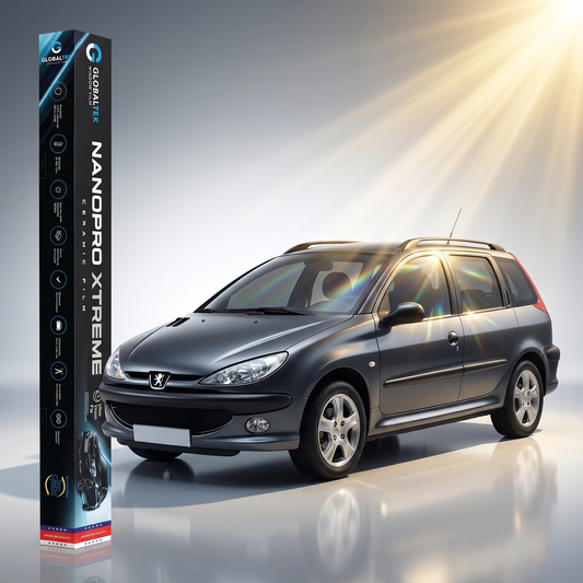Insulfilm Nano Cerâmica Peugeot 206 SW — Corte Computadorizado Sob Medida — Película Térmica Premium Nanopro Xtreme