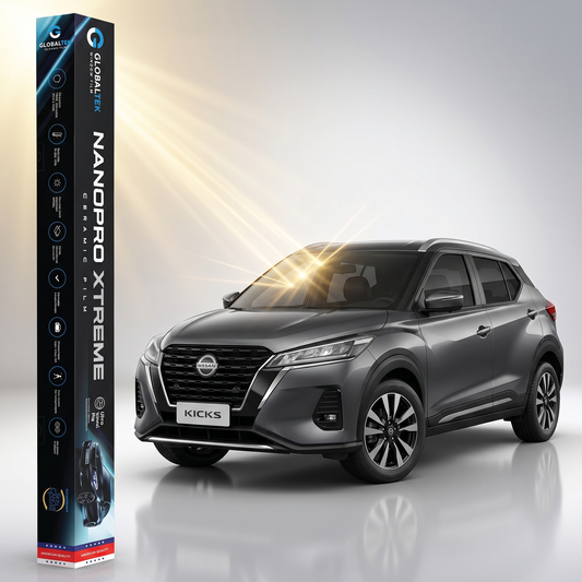 Insulfilm Nano Cerâmica Nissan Kicks — Corte Computadorizado Sob Medida — Película Térmica Premium Nanopro Xtreme