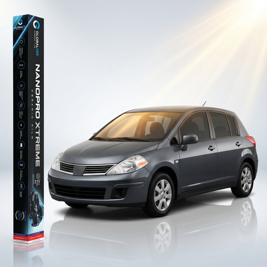 Insulfilm Nano Cerâmica Nissan Tiida Hatch — Corte Computadorizado Sob Medida — Película Térmica Premium Nanopro Xtreme