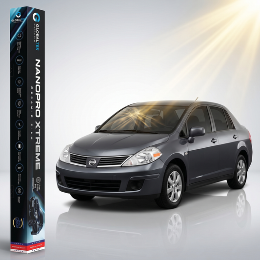 Insulfilm Nano Cerâmica Nissan Tiida Sedan — Corte Computadorizado Sob Medida — Película Térmica Premium Nanopro Xtreme