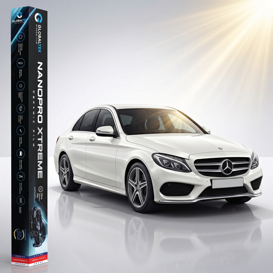 Insulfilm Nano Cerâmica Mercedes-Benz C 200 C 250 C 280 — Corte Computadorizado Sob Medida — Película Térmica Premium Nanopro Xtreme