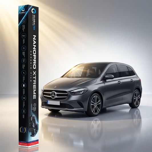 Insulfilm Nano Cerâmica Mercedes-Benz Classe B — Corte Computadorizado Sob Medida — Película Térmica Premium Nanopro Xtreme