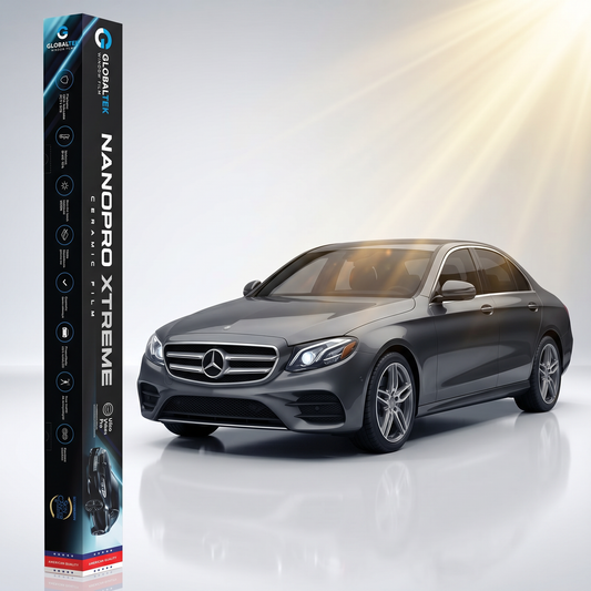 Insulfilm Nano Cerâmica Mercedes-Benz Classe E Sedan — Corte Computadorizado Sob Medida — Película Térmica Premium Nanopro Xtreme