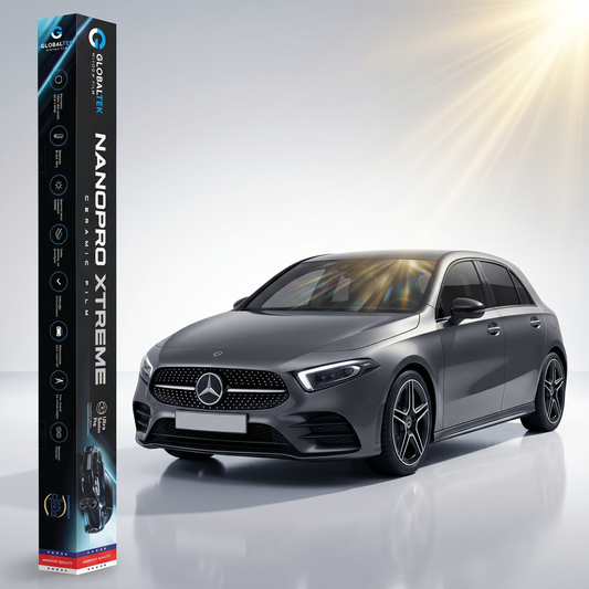 Insulfilm Nano Cerâmica Mercedes-Benz A 200 Hatch — Corte Computadorizado Sob Medida — Película Térmica Premium Nanopro Xtreme
