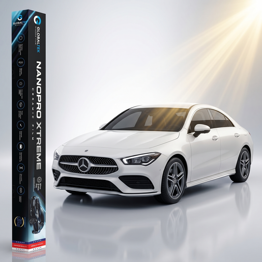 Insulfilm Nano Cerâmica Mercedes-Benz CLA — Corte Computadorizado Sob Medida — Película Térmica Premium Nanopro Xtreme