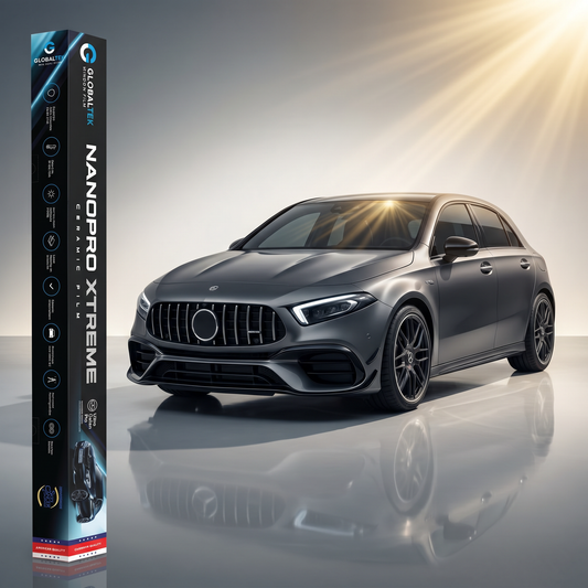 Insulfilm Nano Cerâmica Mercedes-Benz A 45 AMG — Corte Computadorizado Sob Medida — Película Térmica Premium Nanopro Xtreme