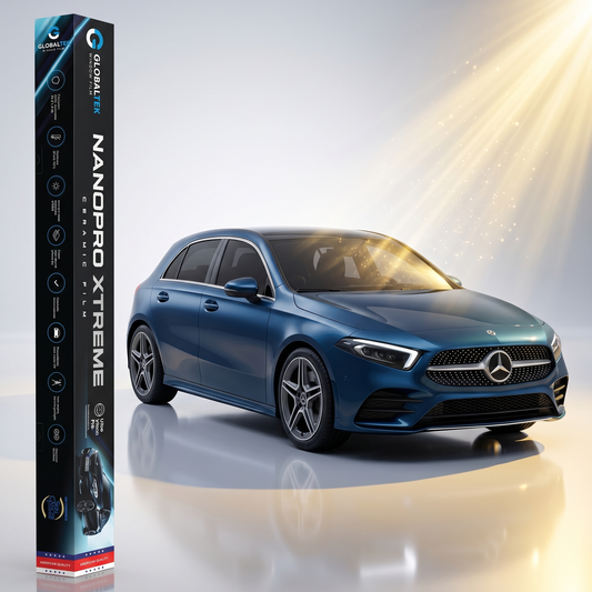 Insulfilm Nano Cerâmica Mercedes-Benz A 250 Hatch — Corte Computadorizado Sob Medida — Película Térmica Premium Nanopro Xtreme