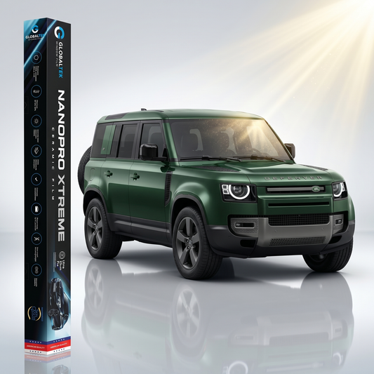 Insulfilm Nano Cerâmica Land Rover Defender — Corte Computadorizado Sob Medida — Película Térmica Premium Nanopro Xtreme
