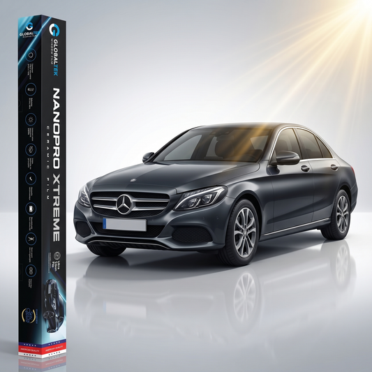 Insulfilm Nano Cerâmica Mercedes-Benz C 180 — Corte Computadorizado Sob Medida — Película Térmica Premium Nanopro Xtreme
