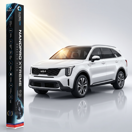 Insulfilm Nano Cerâmica Kia Sorento — Corte Computadorizado Sob Medida — Película Térmica Premium Nanopro Xtreme