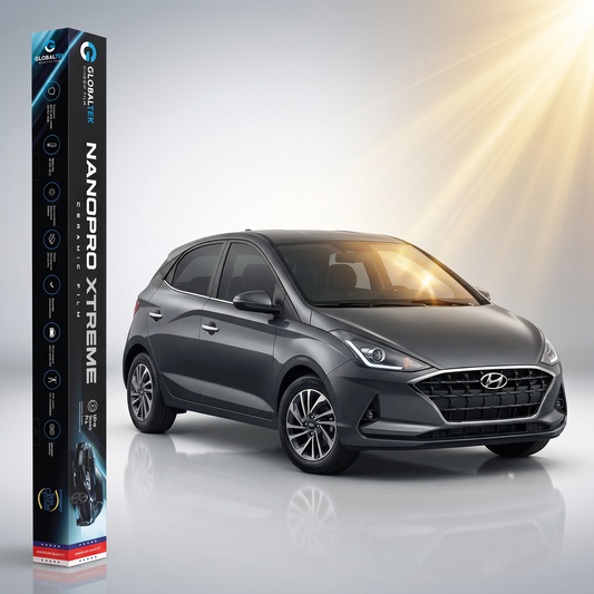 Insulfilm Nano Cerâmica Hyundai HB20 Hatch — Corte Computadorizado Sob Medida — Película Térmica Premium Nanopro Xtreme