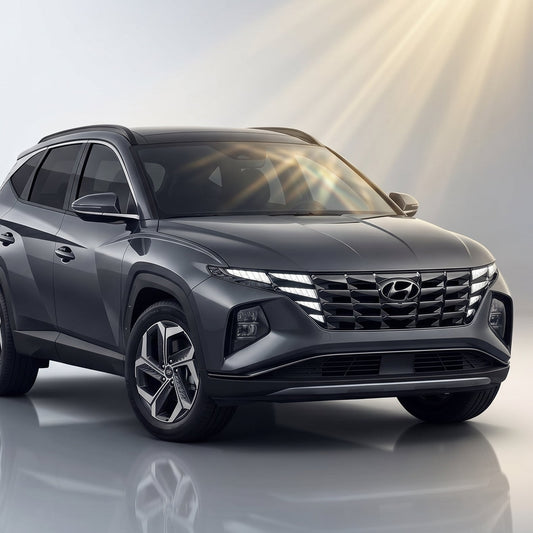 Película Nano Cerâmica Hyundai Tucson — carro com película aplicada nos vidros