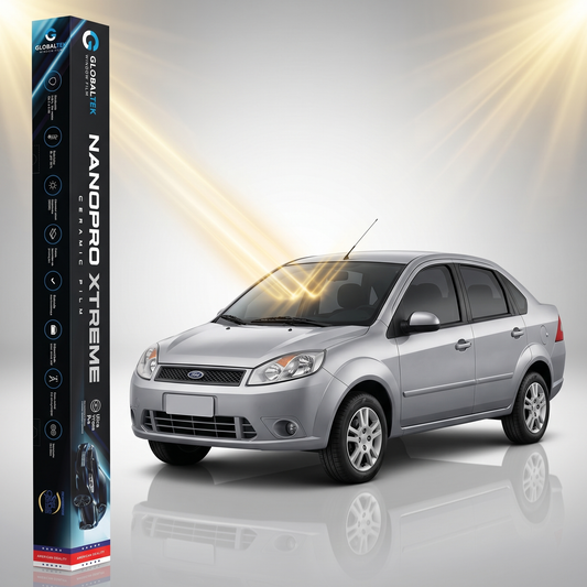 Insulfilm Nano Cerâmica Ford Fiesta Sedan — Corte Computadorizado Sob Medida — Película Térmica Premium Nanopro Xtreme
