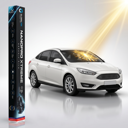 Insulfilm Nano Cerâmica Ford Focus Sedan — Corte Computadorizado Sob Medida — Película Térmica Premium Nanopro Xtreme