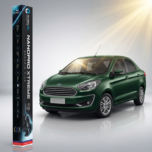 Insulfilm Nano Cerâmica Ford Ka Sedan — Corte Computadorizado Sob Medida — Película Térmica Premium Nanopro Xtreme