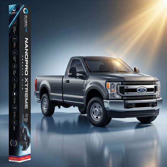 Insulfilm Nano Cerâmica Ford F-250 Cabine Simples — Corte Computadorizado Sob Medida — Película Térmica Premium Nanopro Xtreme
