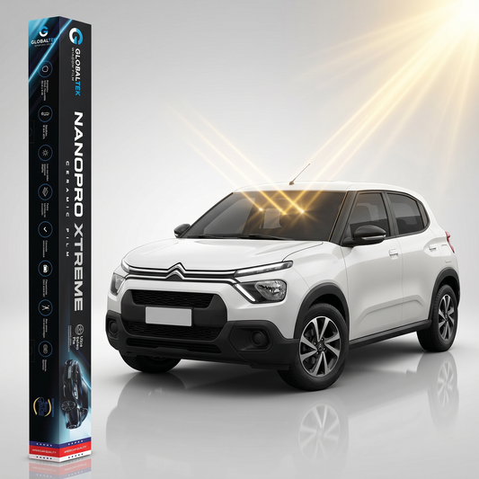 Insulfilm Nano Cerâmica Citroën C3 — Corte Computadorizado Sob Medida — Película Térmica Premium Nanopro Xtreme