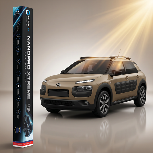 Insulfilm Nano Cerâmica Citroën C4 Cactus — Corte Computadorizado Sob Medida — Película Térmica Premium Nanopro Xtreme