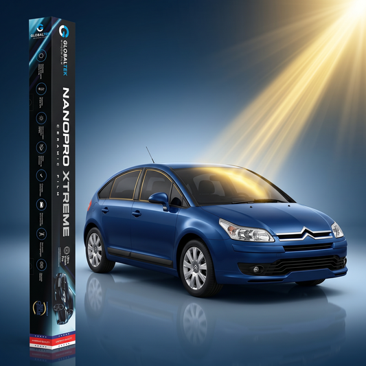 Insulfilm Nano Cerâmica Citroën C4 Hatch — Corte Computadorizado Sob Medida — Película Térmica Premium Nanopro Xtreme