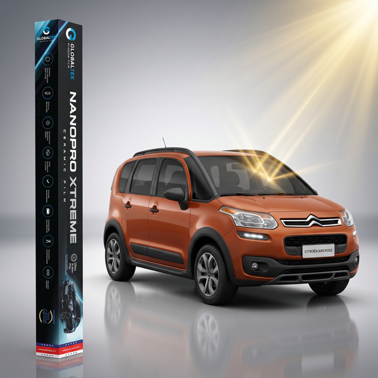 Insulfilm Nano Cerâmica Citroën Aircross — Corte Computadorizado Sob Medida — Película Térmica Premium Nanopro Xtreme