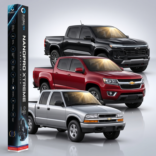 Insulfilm Nano Cerâmica Chevrolet S10 Cabine Dupla — Corte Computadorizado Sob Medida — Película Térmica Premium Nanopro Xtreme