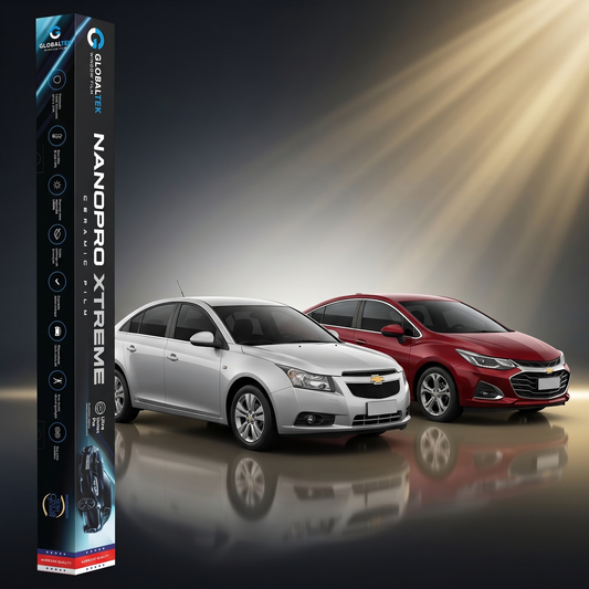Insulfilm Nano Cerâmica Chevrolet Cruze Sedan — Corte Computadorizado Sob Medida — Película Térmica Premium Nanopro Xtreme